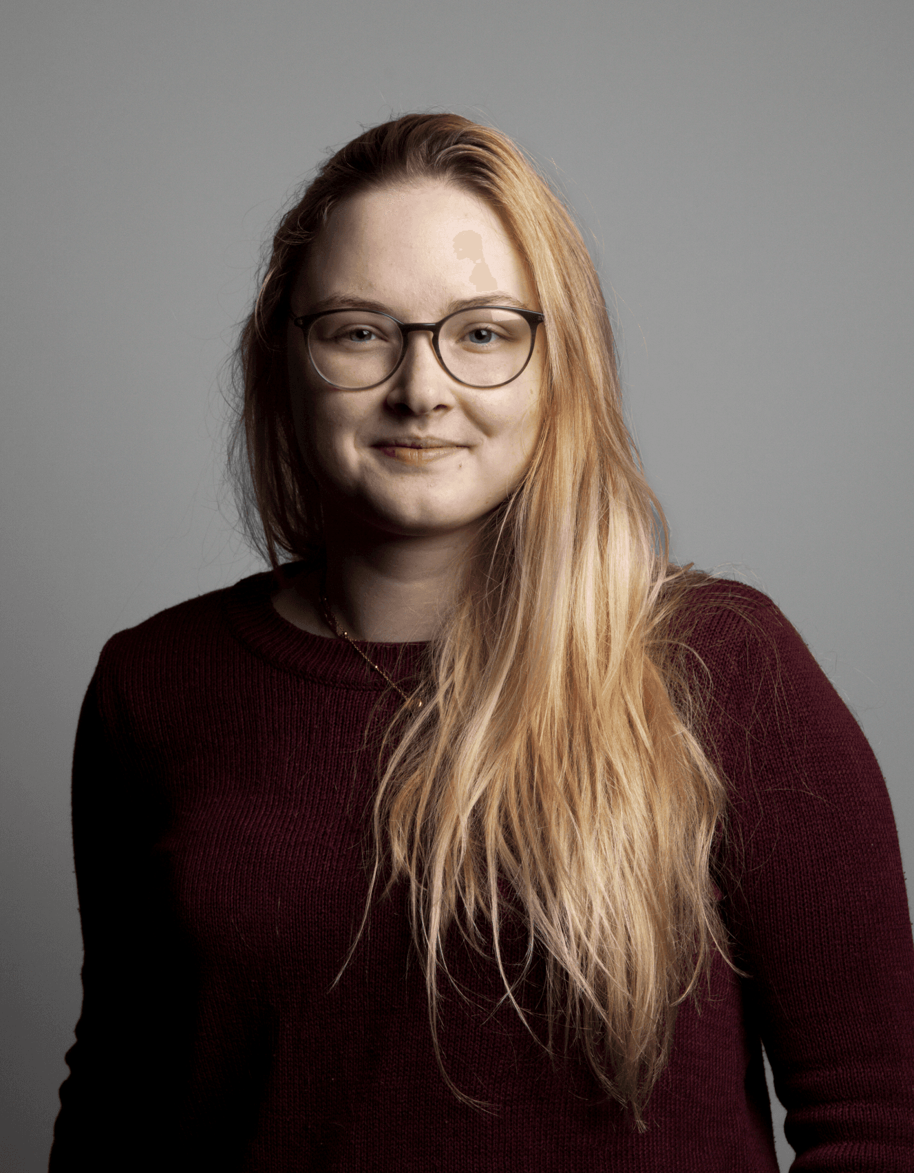 Portrait of portfolio creator – back view